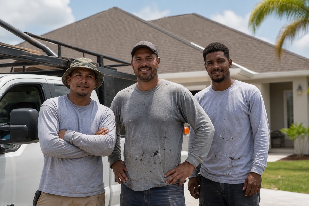 The Triple Crown Roofing Inc crew